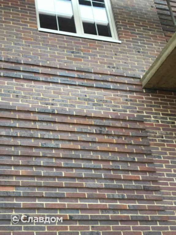 Частный дом с архитектурной кладкой кирпичом Skriabin Ceramics 52