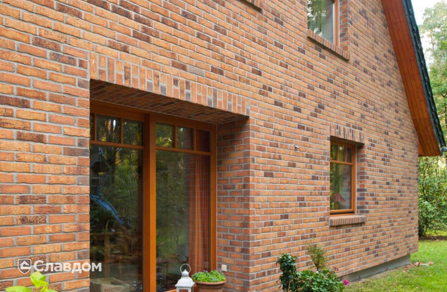 Дом с облицовкой кирпичом Feldhaus Klinker 684 sintra nolani ocasa и 687