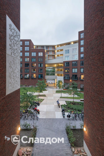 Многоквартирный дом с применением кирпича Terca Basstad