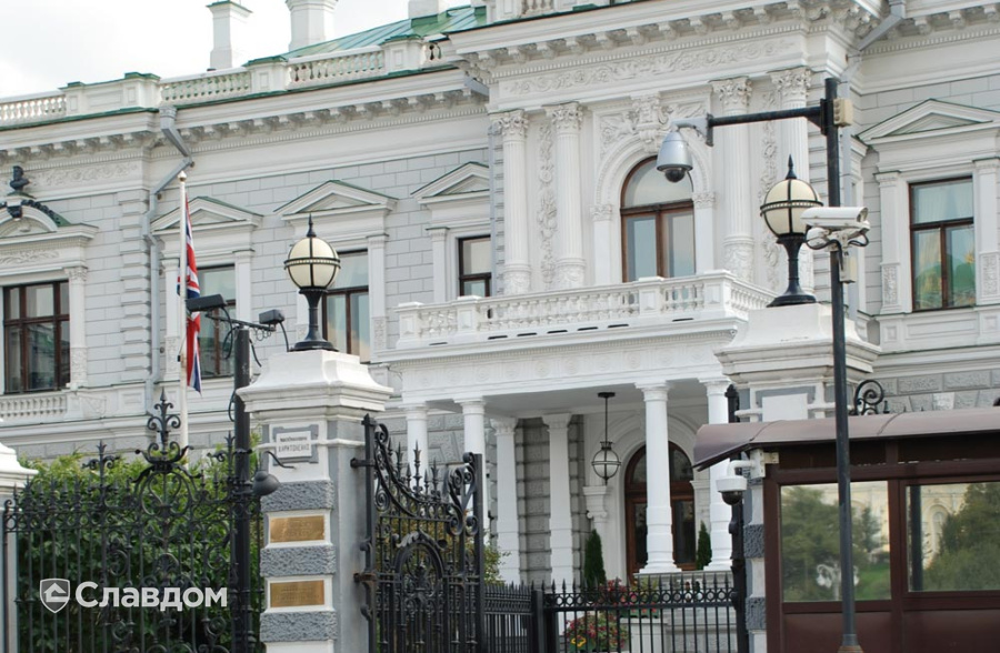 Резеденция Великобритании в Москве с применением фасадных продуктов STO