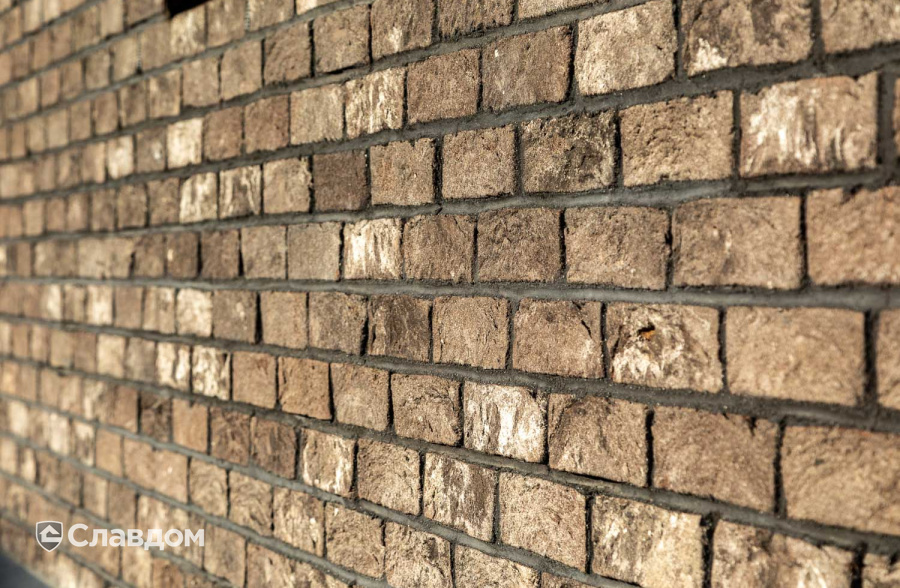 Частный дом с облицовкой из кирпича Тандем Данилово