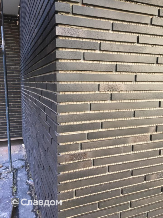 Частный дом с облицовкой фасадной плиткой Stroeher Riegel 50 456