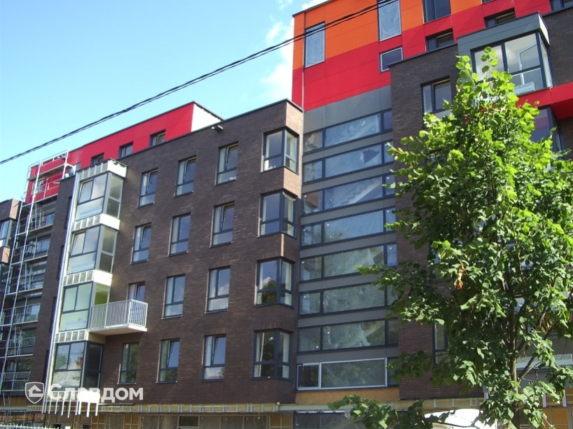 Жилой комплекс с облицовкой кирпичом Terca Terra гладкий