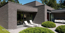 Двухэтажный коттедж с облицовкой кирпичом Terca Titaangrijs