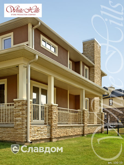 Жилой дом с использованием облицовочного камня White Hills Кросс Фелл 100-10
