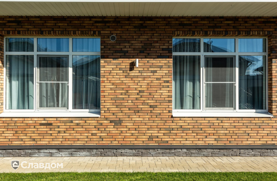 Частный дом с облицовкой кирпичом ModFormat Халден