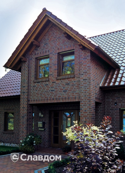 Частный дом с облицовкой кирпичом Terca KK1