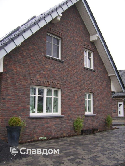 Частный дом с облицовкой кирпичом ручной формовки MUHR Nr 28 Netterden