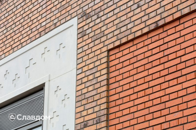 Частный дом с облицовкой кирпичом Terca York Multi Gesinterd