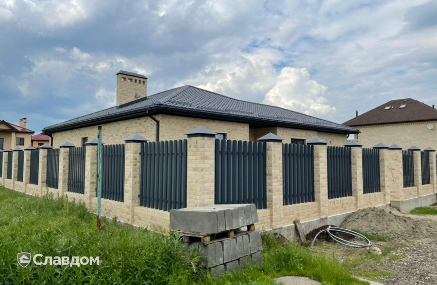 Коттедж с облицовкой кирпичом Konigstein Санторини Акватинта