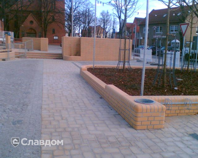 Забор с облицовкой кирпичом Terca Markish