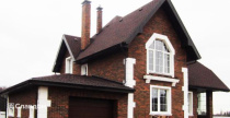Частный дом с облицовкой кирпичом BRAER баварская кладка