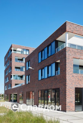 Жилой квартал с облицовкой миксом кирпича Terca Ombra и Tinto