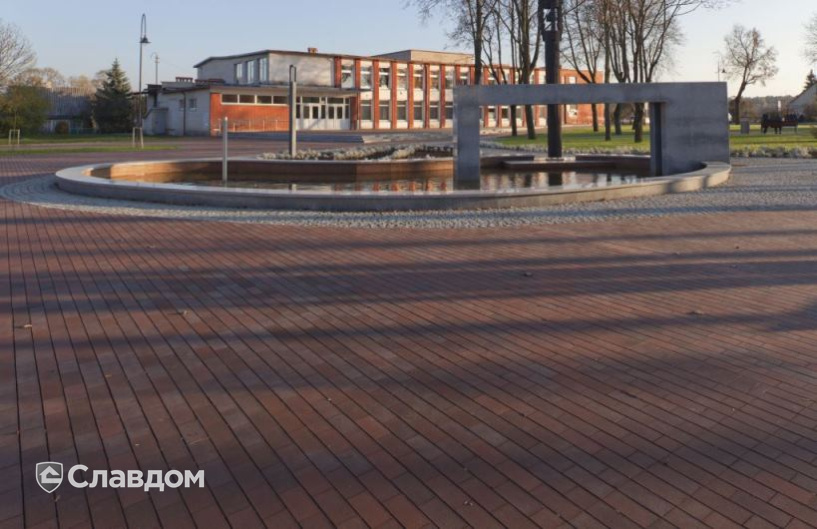 Сквер с применением брусчатки Penter Baltic Klinker Pavers Nuance