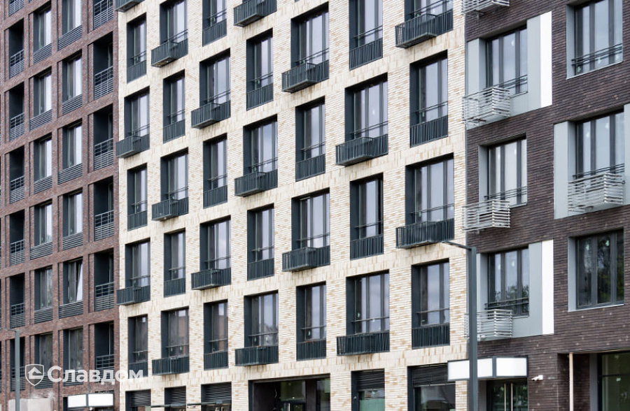 ЖК "Западный порт" с облицовкой фасадной плиткой Stroeher