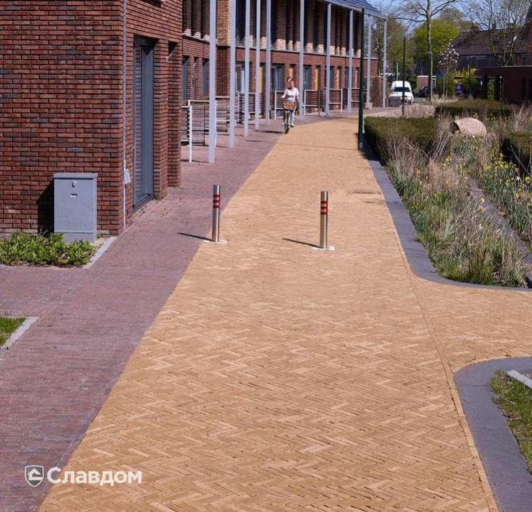 Пешеходная зона с применением брусчатки Penter Siena, Ravenna WF