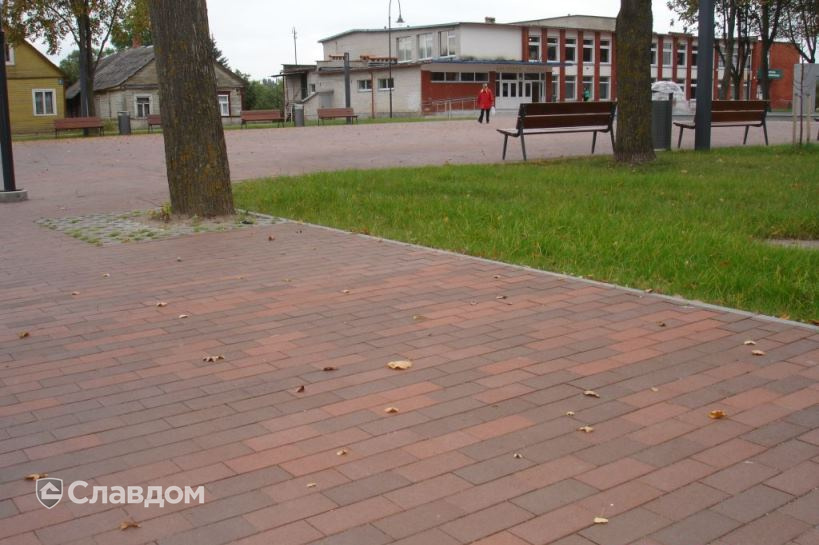 Пешеходная зона с применением брусчатки Penter Baltic Klinker Pavers Nuance