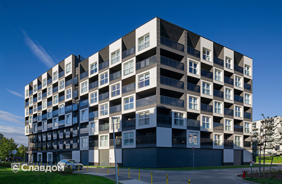 Жилой дом с облицовкой фасадной клинкерной плиткой King Klinker Dream House 18 Volcanic black