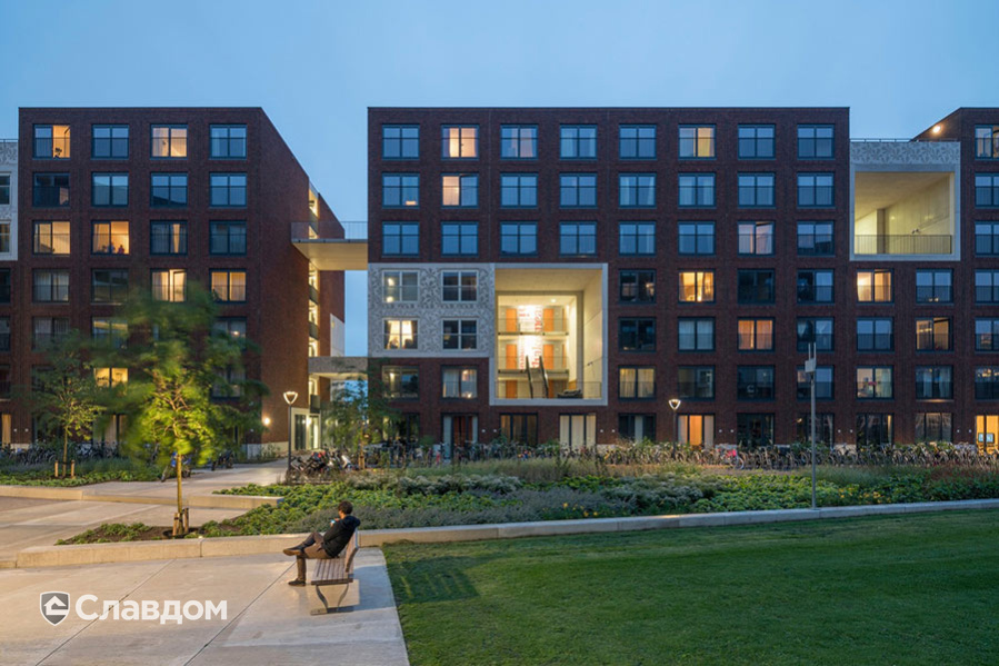 Многоквартирный дом с применением кирпича Terca Basstad