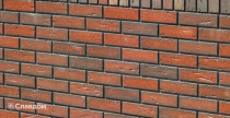 Забор частного дома с облицовкой кирпичом Terca Awangarda Odena
