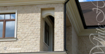 Частный дом с использованием облицовочного камня White Hills Шинон 410-10