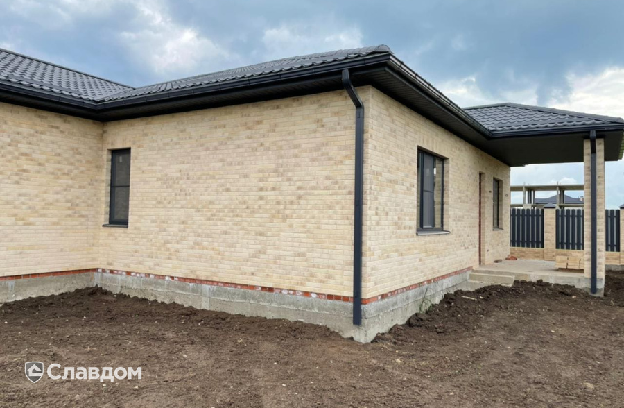 Коттедж с облицовкой кирпичом Konigstein Санторини Акватинта