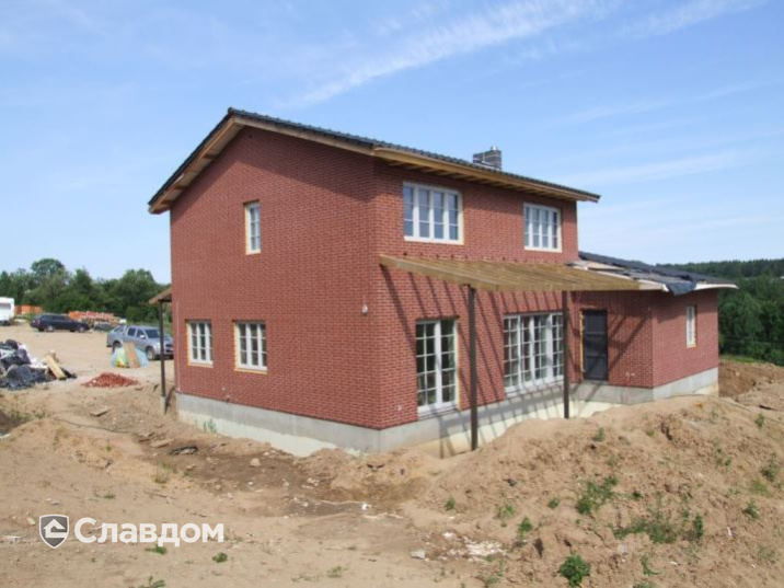 Частный дом с облицовкой кирпичом Terca Nordic Klinker Line Stockholm