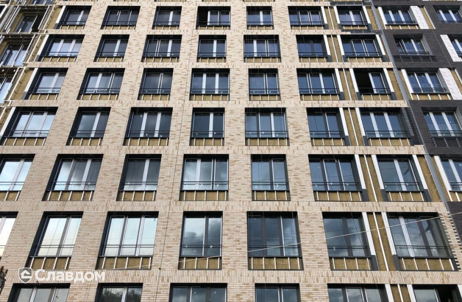 ЖК "Западный порт" с облицовкой фасадной плиткой Stroeher