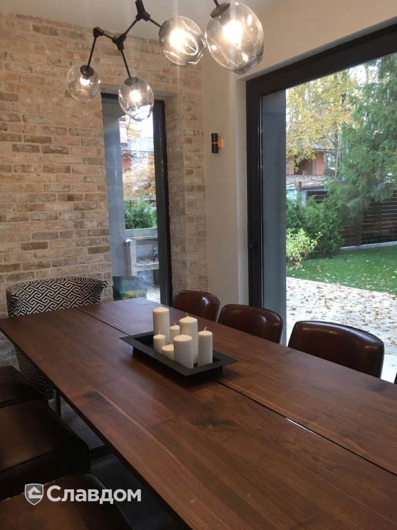 Интерьер частного дома с применением керамического кирпича ENGELS RETRO Toscane antiek