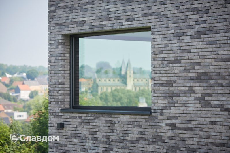 Частный дом в Хюльденберге с облицовкой кирпичом Terca Iluzo Grijs-zwart