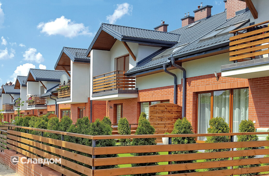 Таунхаус с облицовкой клинкерной плиткой King Klinker Dream House 01 Ruby red