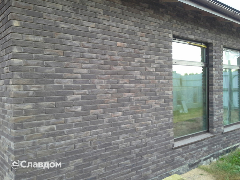 Дом с облицовкой из кирпича Донские зори Бронницкий узорный