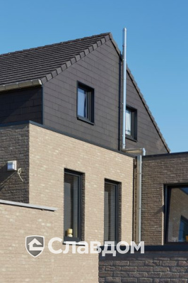 Частный дом с облицовкой кирпичом Terca Cromo