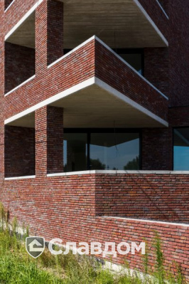 Жилой комплекс в Баттеле с облицовкой кирпичом Terca Paarsblauw