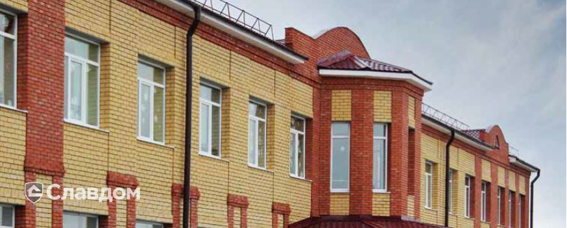 Школа МБОУ в дер.Шихабылово, построенная из поризованных блоков Porotherm 51, Porotherm 38, Porotherm 25, Porotherm 12, Porotherm 2,1