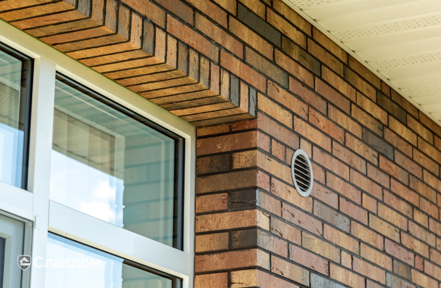 Частный дом с облицовкой кирпичом ModFormat Халден