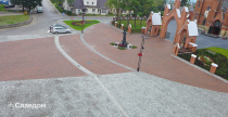 Площадь в г.Кайшядорис с применением брусчатки Penter Baltic Klinker Pavers Nuance