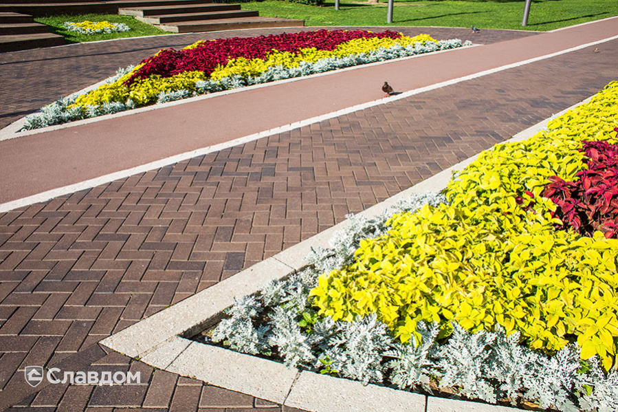 Гончаровский парк в Москве с применением клинкерной брусчатки Penter Titan braun-anthrazit