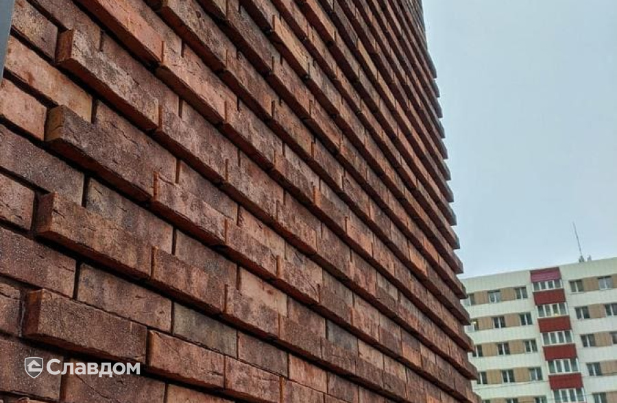 Строительство жилого дома с облицовкой кирпичом Konigstein Гессен Вайн