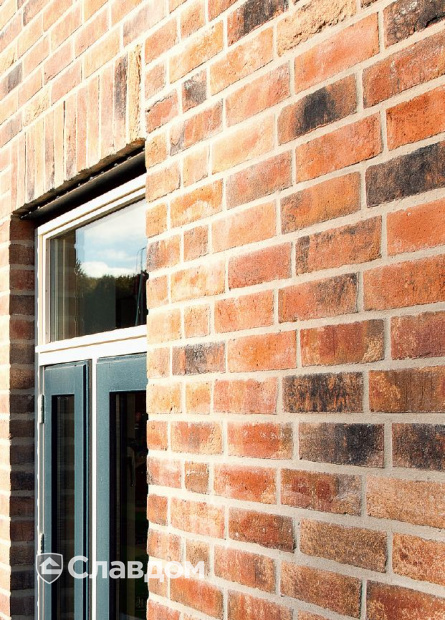 Жилой дом с облицовкой кирпичом ручной формовки MUHR Nr 35 Holstein Barock