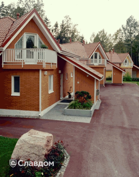 Коттедж с облицовкой кирпичом Terca Punainen гладкий