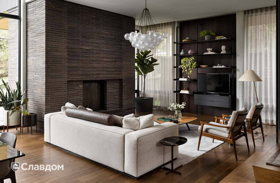 Вилла в Канаде с использованием кирпича Randers Tegl RT161 Ultima