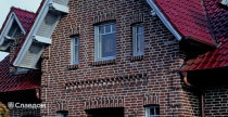 Частный объект с облицовкой кирпичом Terca HKS Bunt