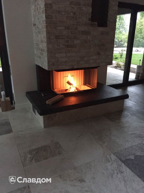 Интерьер частного дома с применением керамического кирпича ENGELS RETRO Toscane antiek