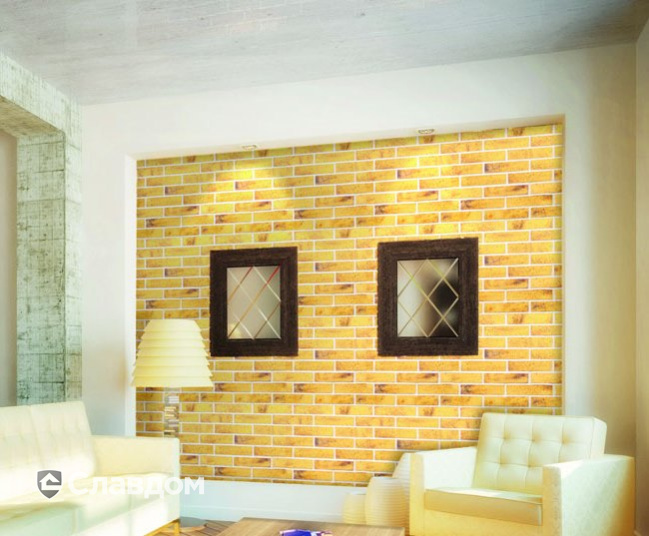 Частный дом с применением облицовочной плитки Lode Kristina 15.745100W