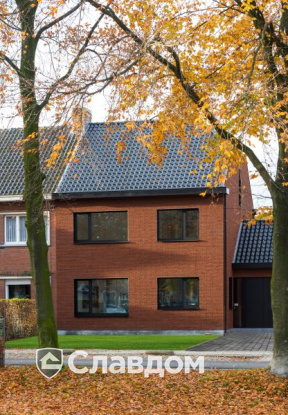 Частный дом с облицовкой кирпичом Terca Haywood Red