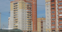 Многоэтажный жилой дом в г.Киров с облицовкой кирпичом КС-Керамик 1,4НФ Красный гладкий
