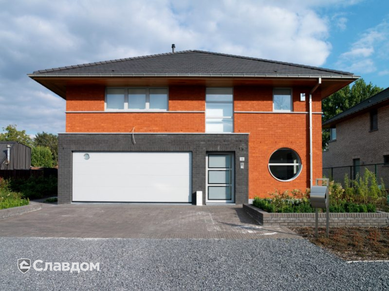 Частный дом в Бельгии с облицовкой кирпичом Terca Spaans Rood