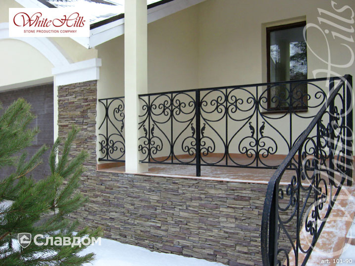 Коттедж с применением облицовочного камня White Hills Кросс Фелл 101-90