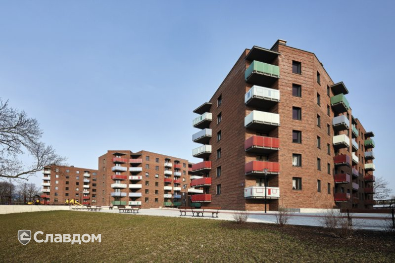 Жилой комплекс в Варшаве с облицовкой кирпичом Terca Pastorale